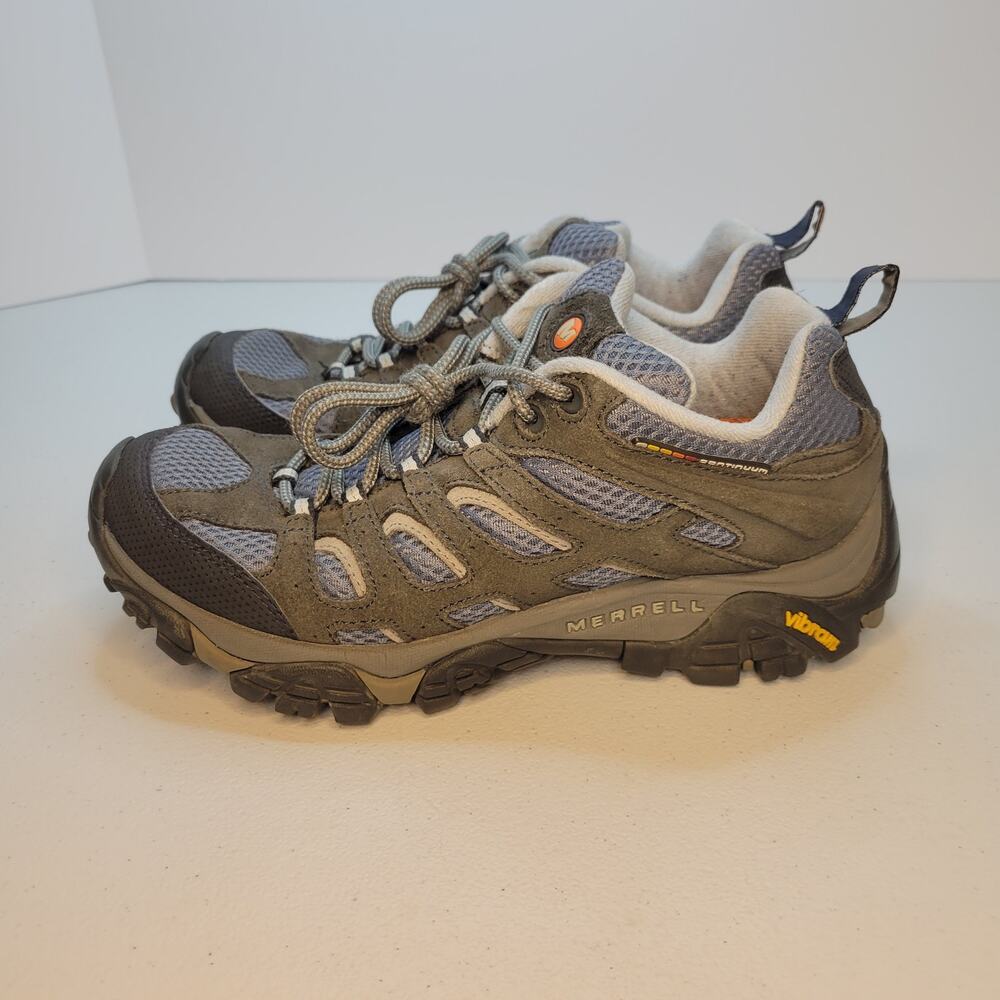 Merrell Moab Ventilator Hiking Shoes Women's 8 Vibram J87762 Smoke Gray Blue